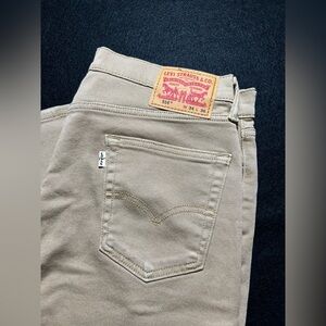Levi’s 514 Men’s Khaki Jeans W34 L36 Straight Fit Beige Tan Pants
